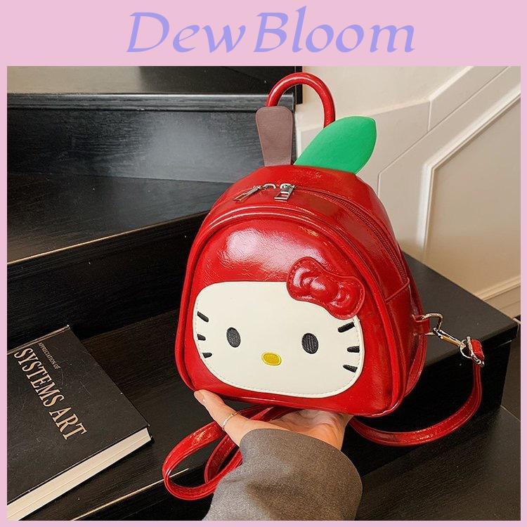 Adorable Hello Kitty Red Apple Design Mini Backpack For Daily Use