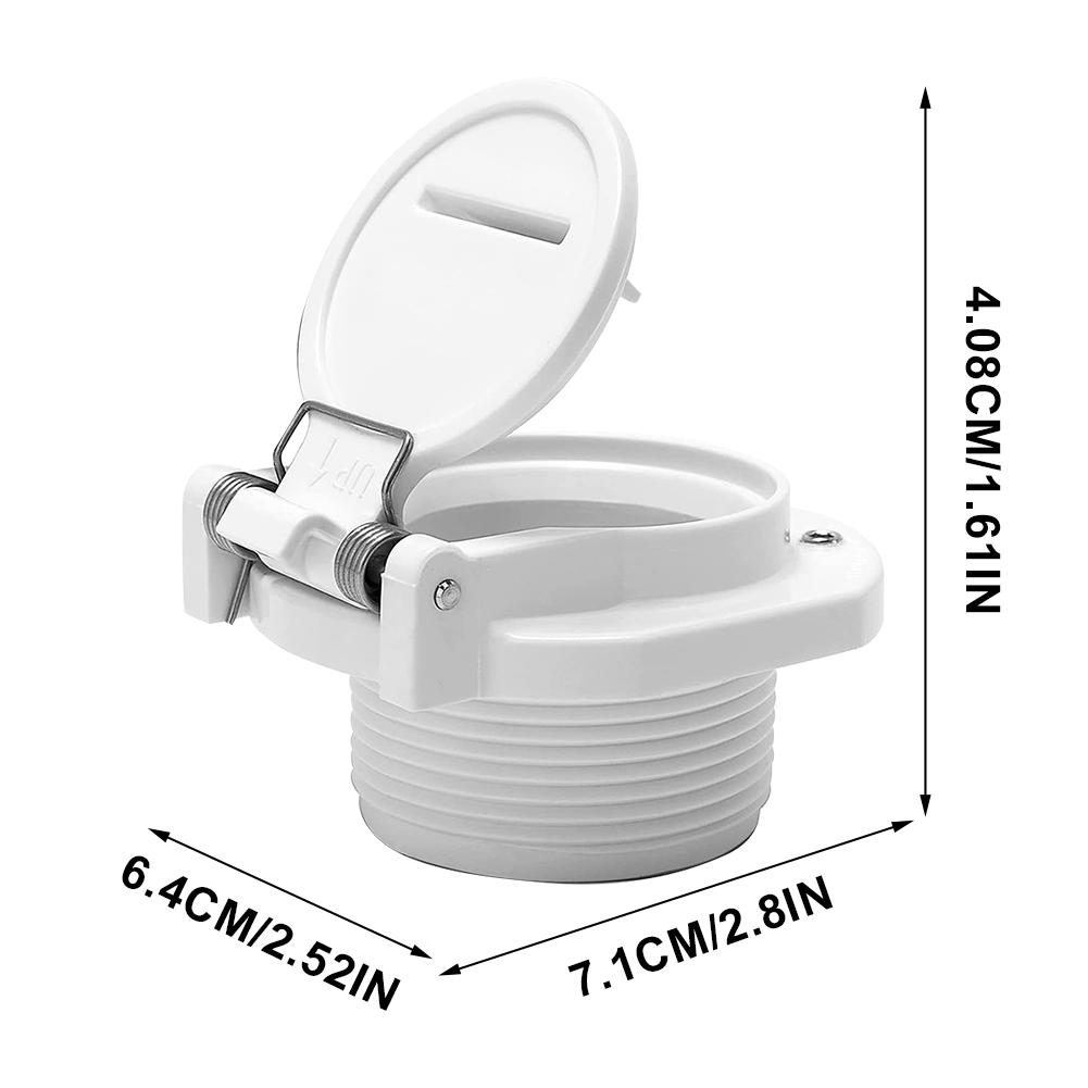 2Pcs Free Rotation Pool Vacuum Vac Lock Safety Wall Accessories W400BWHP Free Rotation Pool Vacuum Adapter for Hose Pool Cleaner