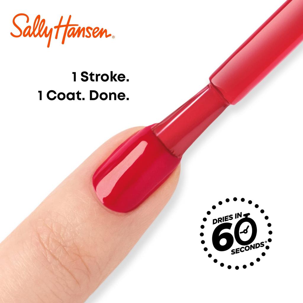 Sally Hansen InstaDry Clearly Quick Top Nail 9ml Coat, Fast-Drying Polish, (x 1)