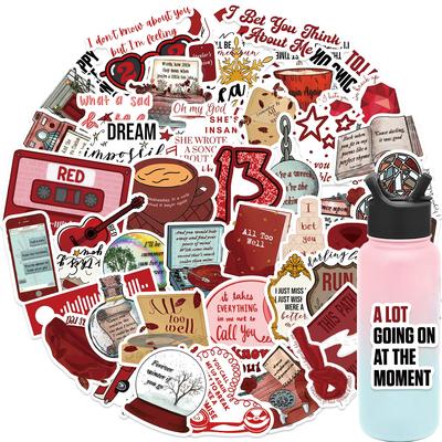 50 Стикеры 'Taylor Red Album' Периферия Украсить Ноутбук Чемодан DIY Водонепроницаемые Стикеры