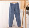 Women's Plus Size Coral Fleece Pajama Pants - Thick, Warm Flannel for Autumn/Winter