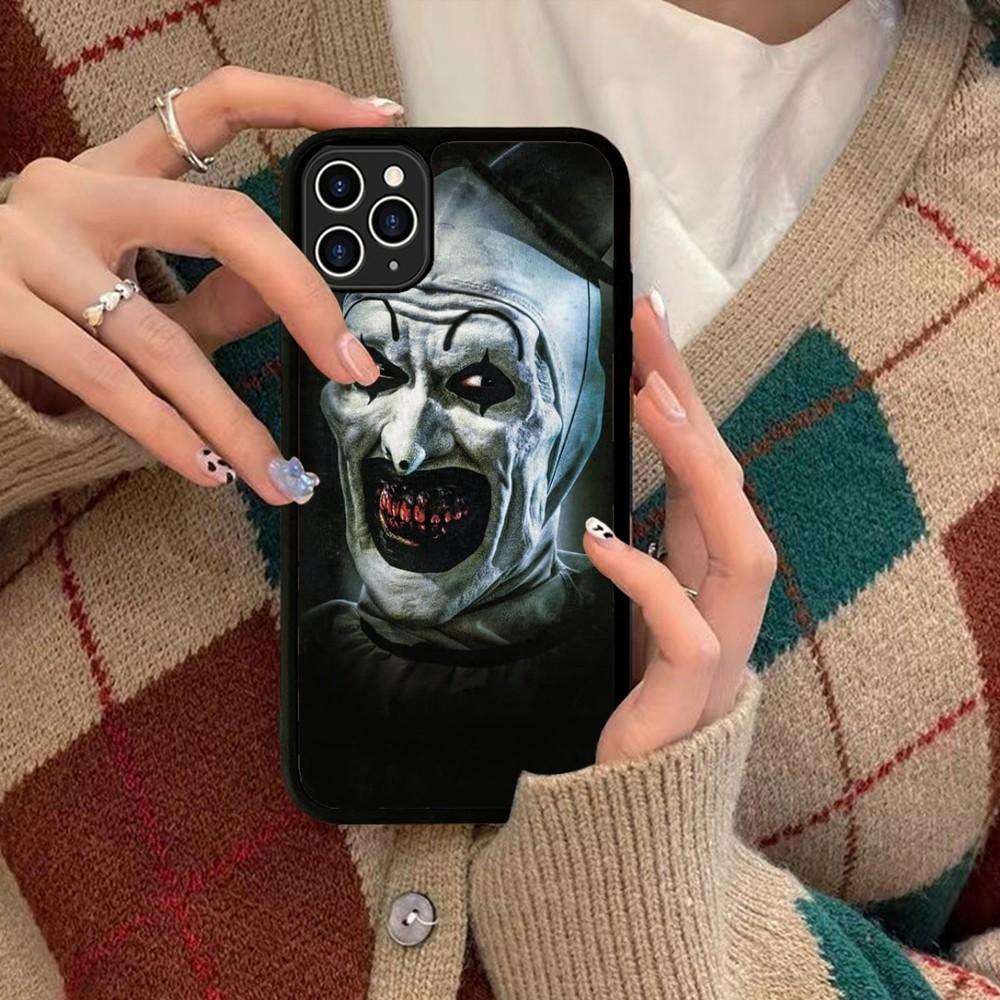 Чехол для телефона Ужастик Террифайер Силиконовый PC+TPU Для Для IPhone 11 12 13 14 15 16 Plus Pro Max Чехол