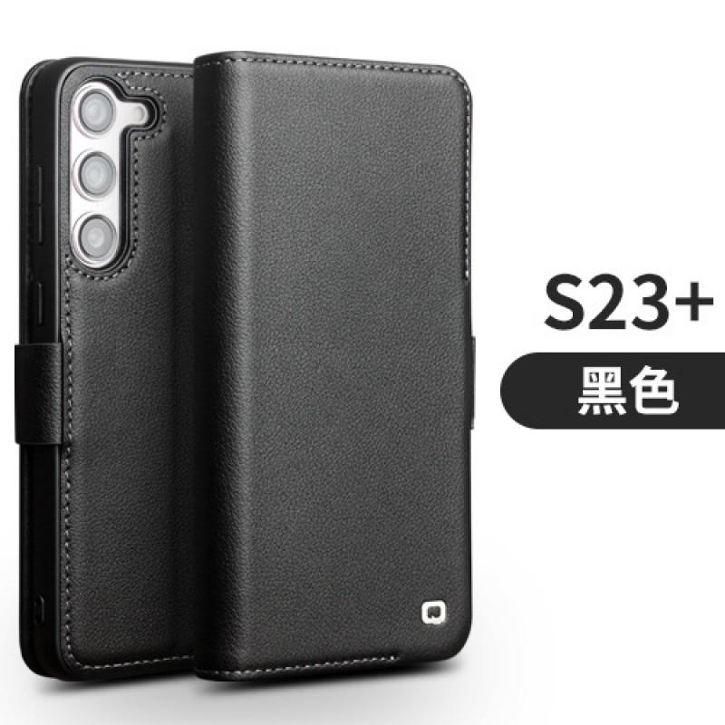Leather Flip Case Galaxy S24 Ultra S22 S25U - Shockproof Full Protection Business Cover