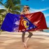 Пляжное полотенце с дизайном эмблемы Погон, Быстросохнущее, Легко ухаживать, Подходит как для занятий фитнесом, так и для пляжного отдыха, Спортивный незаменимый аксессуар