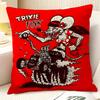 Modification culture choppers RRat Fink  Natural Linen Organic Fabric DoubleSided Printing Sofa Home Decor Gift Pillow Case