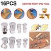 Dowel Centers Crafts Clamp Parts 16Pcs Centre Point 6/8/10/12mm Useful