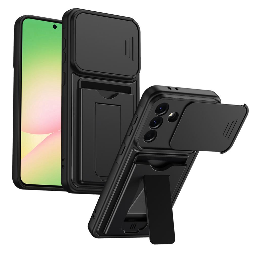 KEYSION Сумка-кошелек Чехол для телефона для Samsung Galaxy A57 5G A37 A27 A17 5G Защита камеры со сдвижной крышкой Подставка Ударопрочный чехол