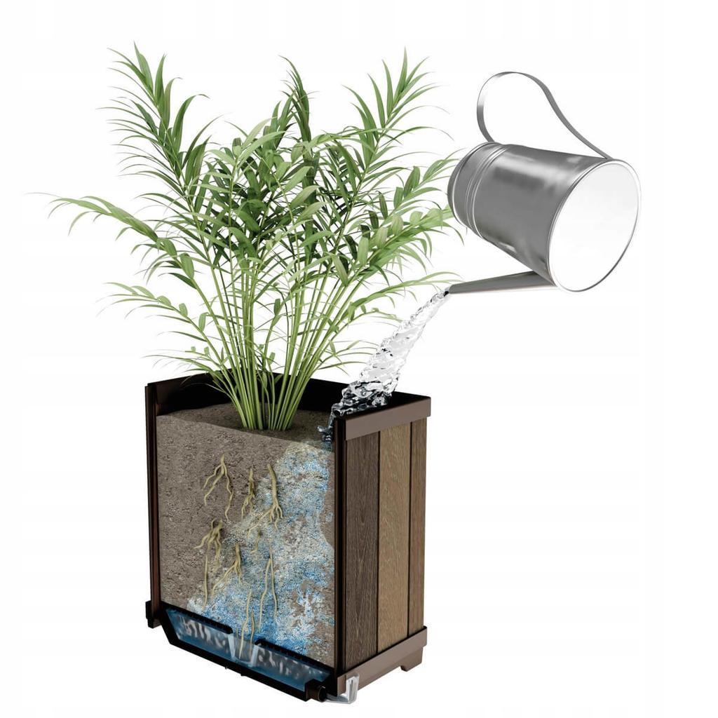 Keter Plastic Flowerpot 45.5 X 45.5 X 45.5 1 Pc