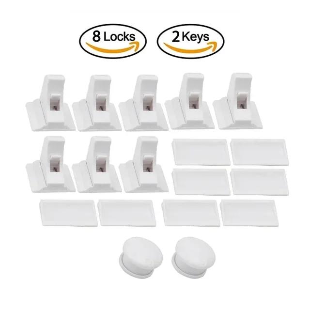 Магнитный замок с защитой от детей. Невидимые замки безопасности для дверей, ящиков. Защита детей. Аксессуары для безопасности дома.