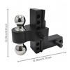Adjustable Trailer Arm Hitch Assembly | Solid Aluminum Alloy Construction, Rigid twin Knob