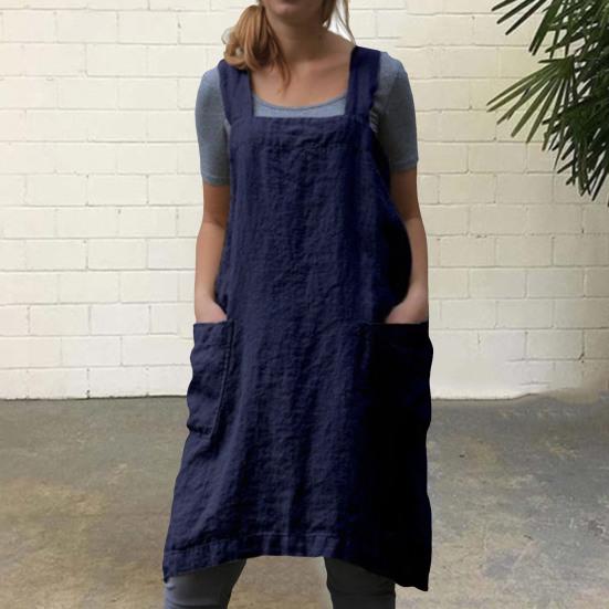 Stylish Washable 6 Colors Cooking Apron Practical Non-fading Women Garden for Restaurant