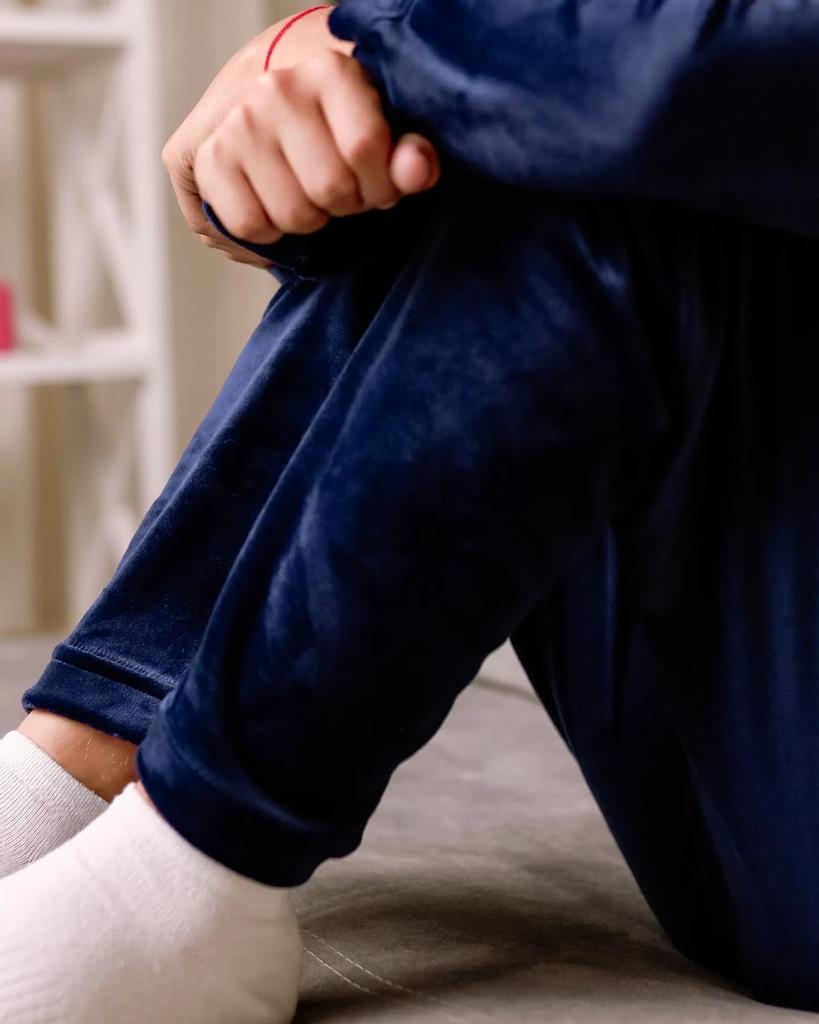 Пижама – Плюшевый велюровый комплект для мальчиков-подростков, Теплый зимний комфорт, Зима, 6412-030 HC