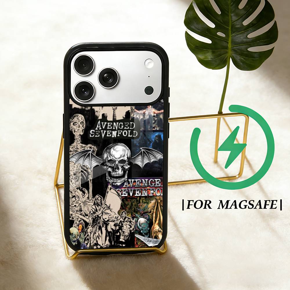Чехол для телефона Band A-Avenged S-Sevenfold для iPhone 17,16,15,14,13,12,Plus,Pro,Max для магнитной беспроводной зарядки Magsafe