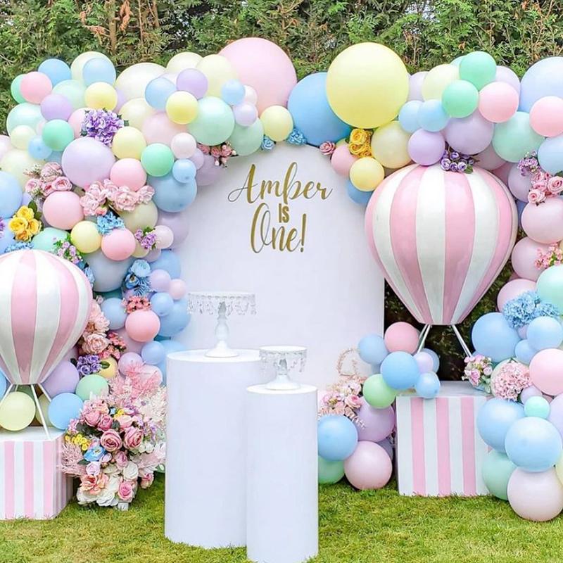 Macarons rainbow Color Birthday Latex Balloon Chain Set rainbow Balloon Arch Party Decoration Balloon Arch Set