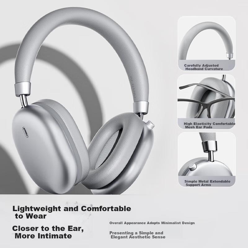 IKF Nano Space Audio Edition [Best-Seller Recommendation | 56dB Powerful Noise Cancellation] Over-Ear