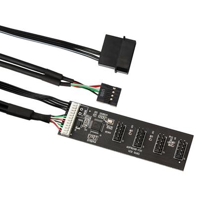 9-контактный разветвитель USB-разъема Кабель питания 4 внутренних 9-контактных внутренних USB-удлинителя Разъем-разветвитель USB 2.0 для материнской платы