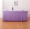 Heavy Milk Silk Elastic Rectangular Tablecloth For Hotel Conference Meeting Room And Wedding Decoration