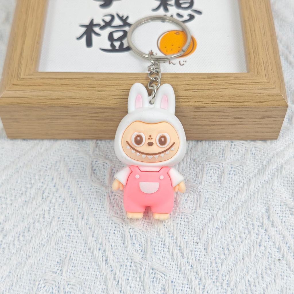 Creative Cartoon Labfabric Keychain Cute Doll Car Pendant Keychain Gift Bag Pendant