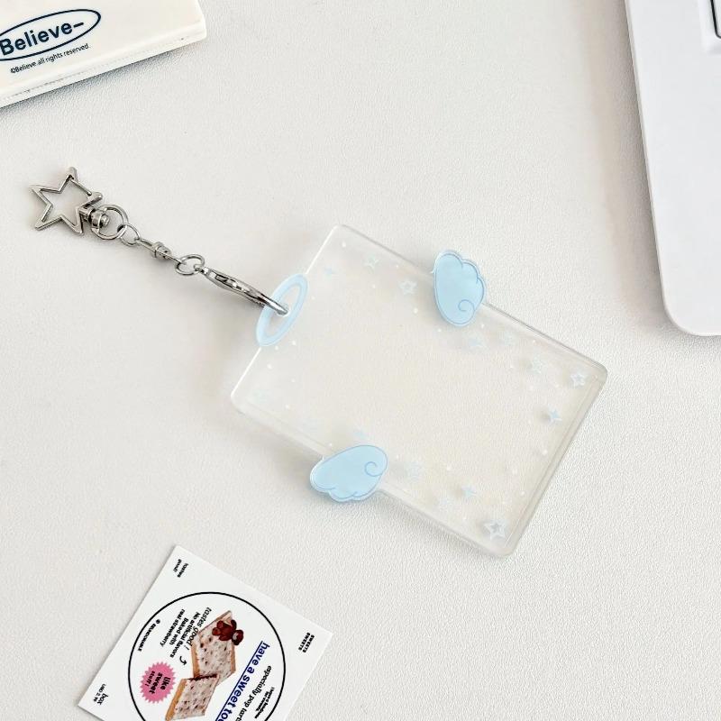 Клипса для карточки, Чехол для ключей, Прозрачный акриловый бейдж ID, Фоторамка для альбома, Удобный и практичный для выхода в свет