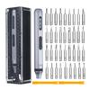 Electric Screwdriver Kits with 36pcs Different Types CRV Steel Heads LED Lighting Reverse/ Forward