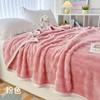 Faux Rabbit Fur Autumn Winter Blanket Warm Single Double Bed Blankets for Sofa Comfortable Warmth Shawl Knee Blanket for Thorw