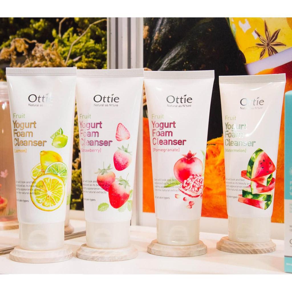 Ottie Очищающая пенка с фруктовым йогуртом, клубника