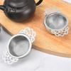 Tea Strainer Solid Color Filtering Lightweight Double Layer with Handle Tea Stirring Filter Household Accessories
