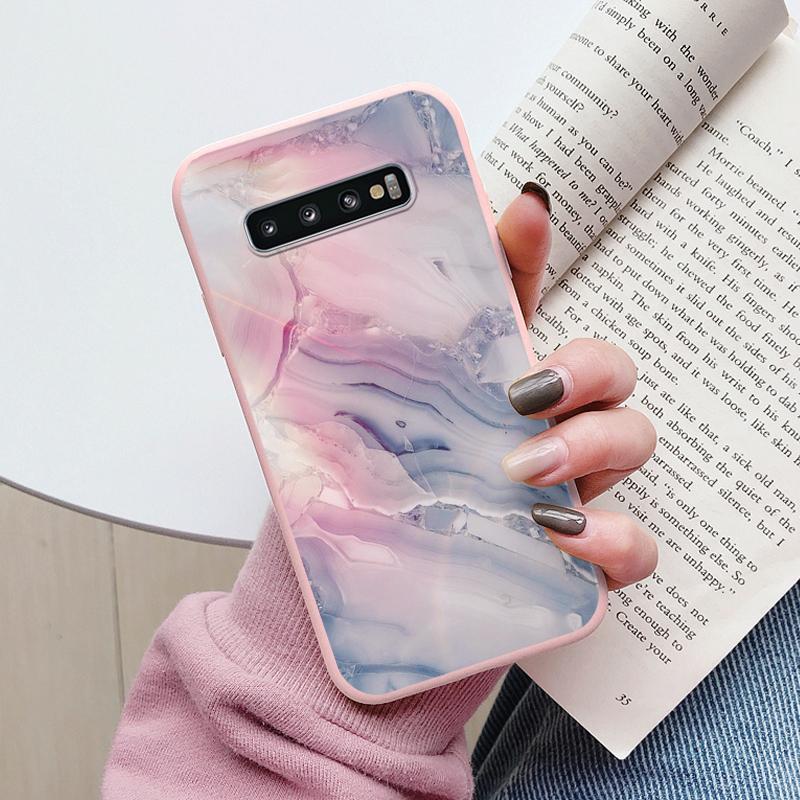 Цветной Роскошный Мраморный Чехол Для Samsung Galaxy S10 S 10 Plus S10E Fundas Мягкий ТПУ Защита Задняя Крышка Для Samsung S10 Ударопрочный