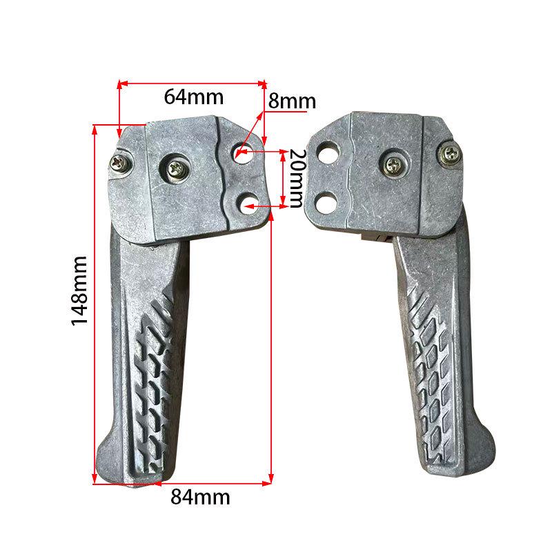 Aluminum Alloy Spring-back Foot Pegs for SYM S9, Kymco K-XCT Motorcycles