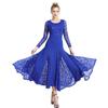 Women Modern Dance Dress Waltz Ballroom Dance Tango National Standard Dance Clothes Long Sleeved Performance Suit