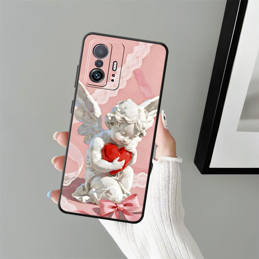 Милый ангельский чехол для Xiaomi Mi 11 12T Pro 10T 11T 13 Lite 12 14 12X Funda Чехол для телефона