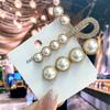 Новая корейская заколка для волос с жемчугом для женщин и девочек, заколка для волос с геометрическим рисунком, заколки с плетеным жемчугом, боковой зажим, головные уборы, модные аксессуары для волос