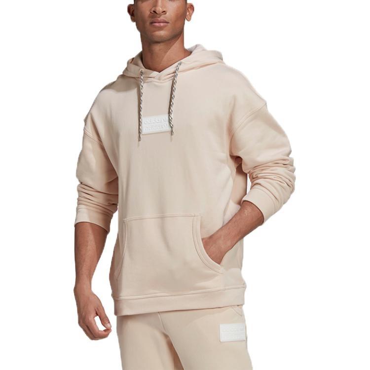 adidas originals Double Badge Casual Sports Sweater Men's Beige GN3311