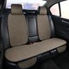 Летняя льняная накидка на автомобильное сиденье Передняя Задняя Дышащая льняная подушка на сиденье С подголовником Защитная накидка Коврик Аксессуары для автомобиля
