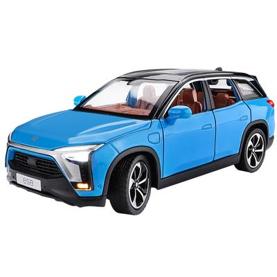 Масштаб 1/24 NIO ES8 SUV, модель автомобиля из сплава новой энергии, литая под давлением со звуком и светом для взрослых и детей, коллекция подарков