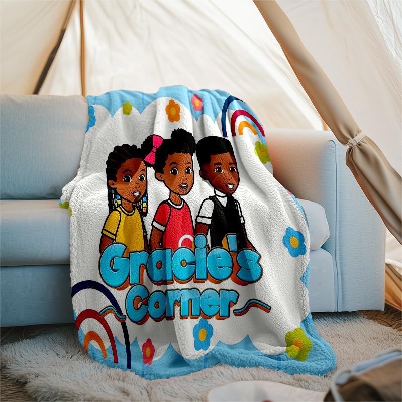 Gracie's Corner1 printed throw blanket—lightweight,soft,warm;versatile blanket for all seasons—perfect as &air-conditioning throw,nap blanket