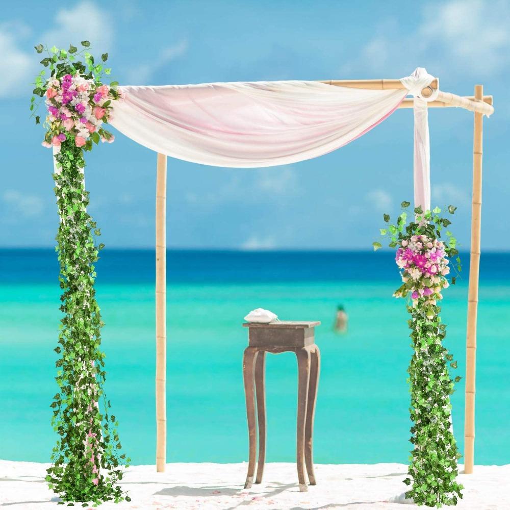 200 см искусственные растения лианы зеленые листья плющ виноградная лоза для дома свадебный декор оптовая продажа diy подвесная гирлянда искусственные цветы