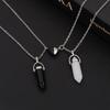 2Pcs Versatile Fine Crafts Simple Adjustable Magnet Attracting Hexagonal Stone Charm Necklaces Lover