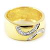 Gold Plated Ring 'Cleopatra' Gold / Gold / White /