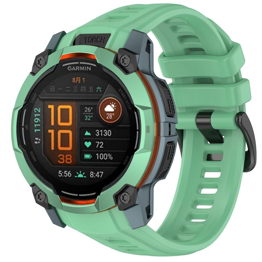 Официальный силиконовый ремешок для Garmin Instinct 3 Amoled 50 мм 45 мм Запасной браслет для запястья для Garmin Instinct 3 Solar 45 мм 50 мм