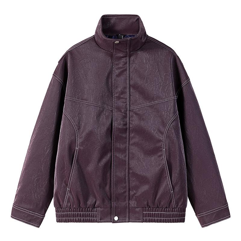 Весна и осень Новая американская ретро-кожаная куртка мужская локомотивная одежда модная свободная куртка из искусственной кожи с лацканами в гонконгском стиле