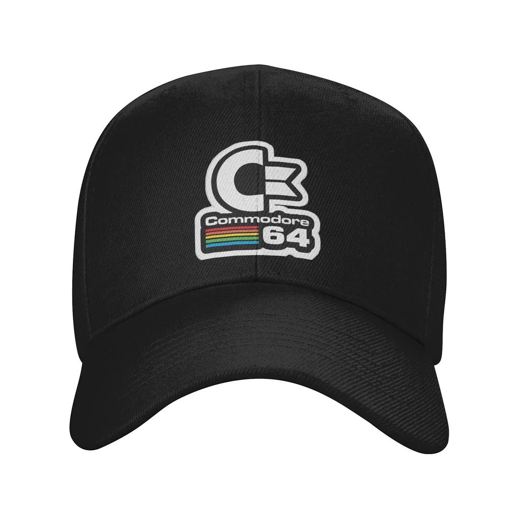 64 Commodore Cap Retro Logo Dad Hat For Men Women Adjustable Casual Headwear