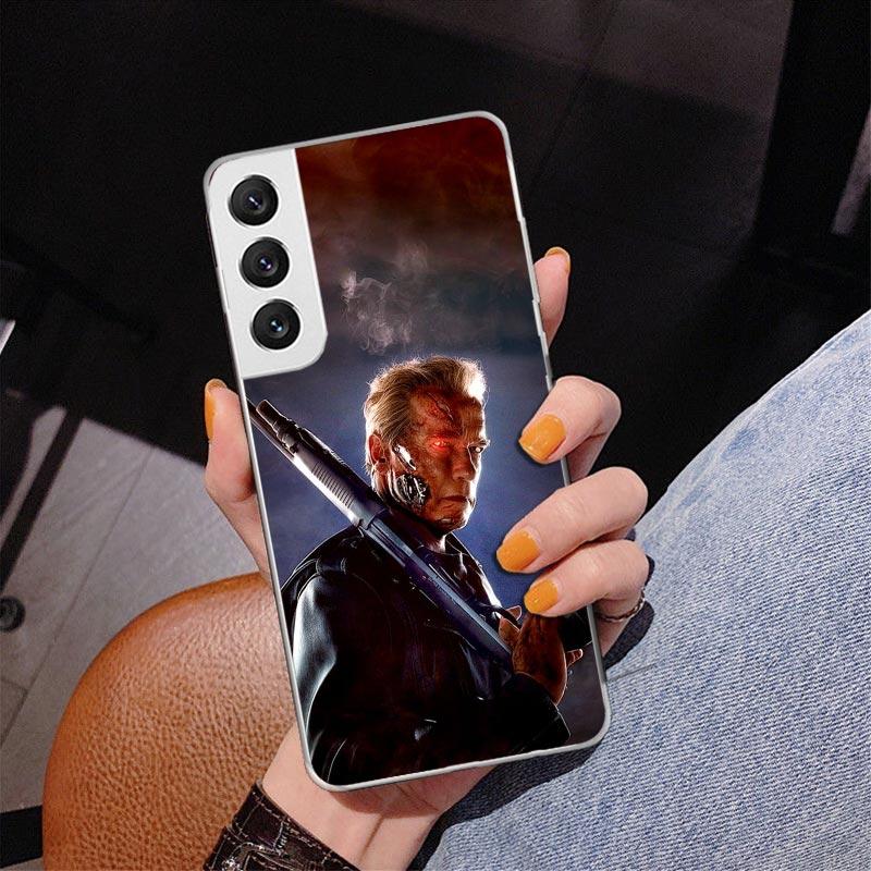 Чехол для телефона Arnold Schwarzenegger Terminator для Samsung Galaxy S24 S25 Edge S26 Ultra S23 S22 S21 Plus S20 FE + Персонализированный Pri