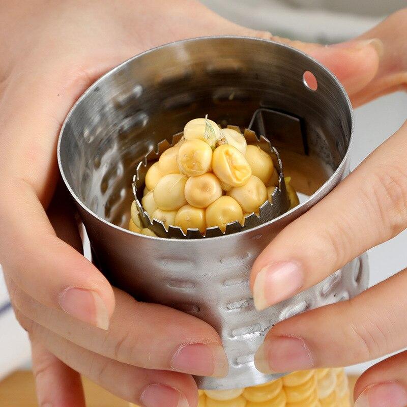 1 шт., приспособление для удаления кукурузных початков, инструменты для фруктов, нержавеющая сталь, резак для удаления кукурузных початков, бритва, инструменты для приготовления фруктов и овощей, кухонные принадлежности