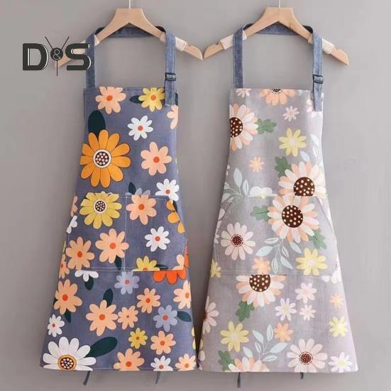 Кухонный фартук, маслостойкий, противообрастающий, регулируемый, в скандинавском стиле, для взрослых, с принтом, кухонный фартук