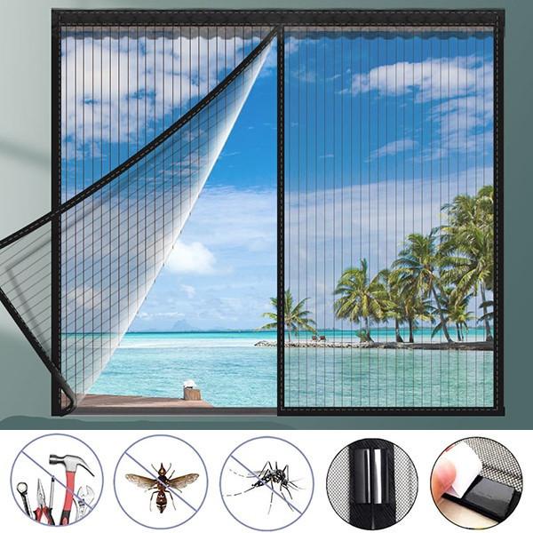 Фолио магнитная оконная сетка для дома, противомоскитная занавеска, тюль, летняя невидимая съемная моющаяся сетка для экрана