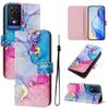 Colored Marble Luxury Painted Leather Case Wallet Book Style Cover for TCL 305,306,403,501,TCL 30,30 Plus,30 XE 5G,201,20 R,40R,TCL 40 SE...