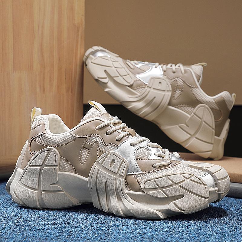 Мужская обувь новая летняя дышащая спортивная и повседневная обувь мужская уличная сетчатая обувь на платформе персонализированная обувь-меха обувь