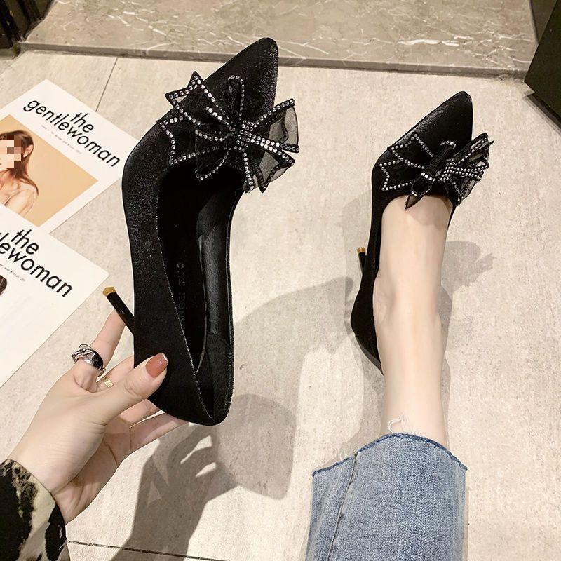 Модная женская обувь 2024 Весенние туфли-лодочки Бежевые туфли на высоком каблуке Рабочее платье Профессиональные остроносые сандалии на танкетке Женские с мелким вырезом Новейшие 12 см Мне