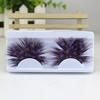 1 пара 3D красочных накладных ресниц натурального и густого синего цвета, искусственные перья, наращивание ресниц, макияж для вечеринки, накладные ресницы для Хэллоуина, косплея